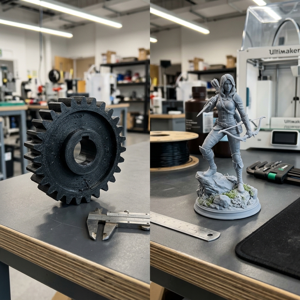 FDM Gear vs Resin Miniature