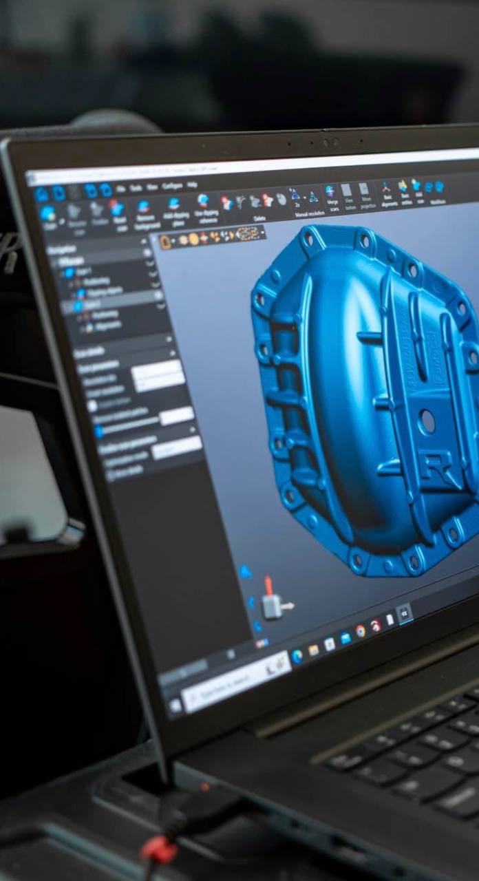 High-Resolution Scan of Industrial Part