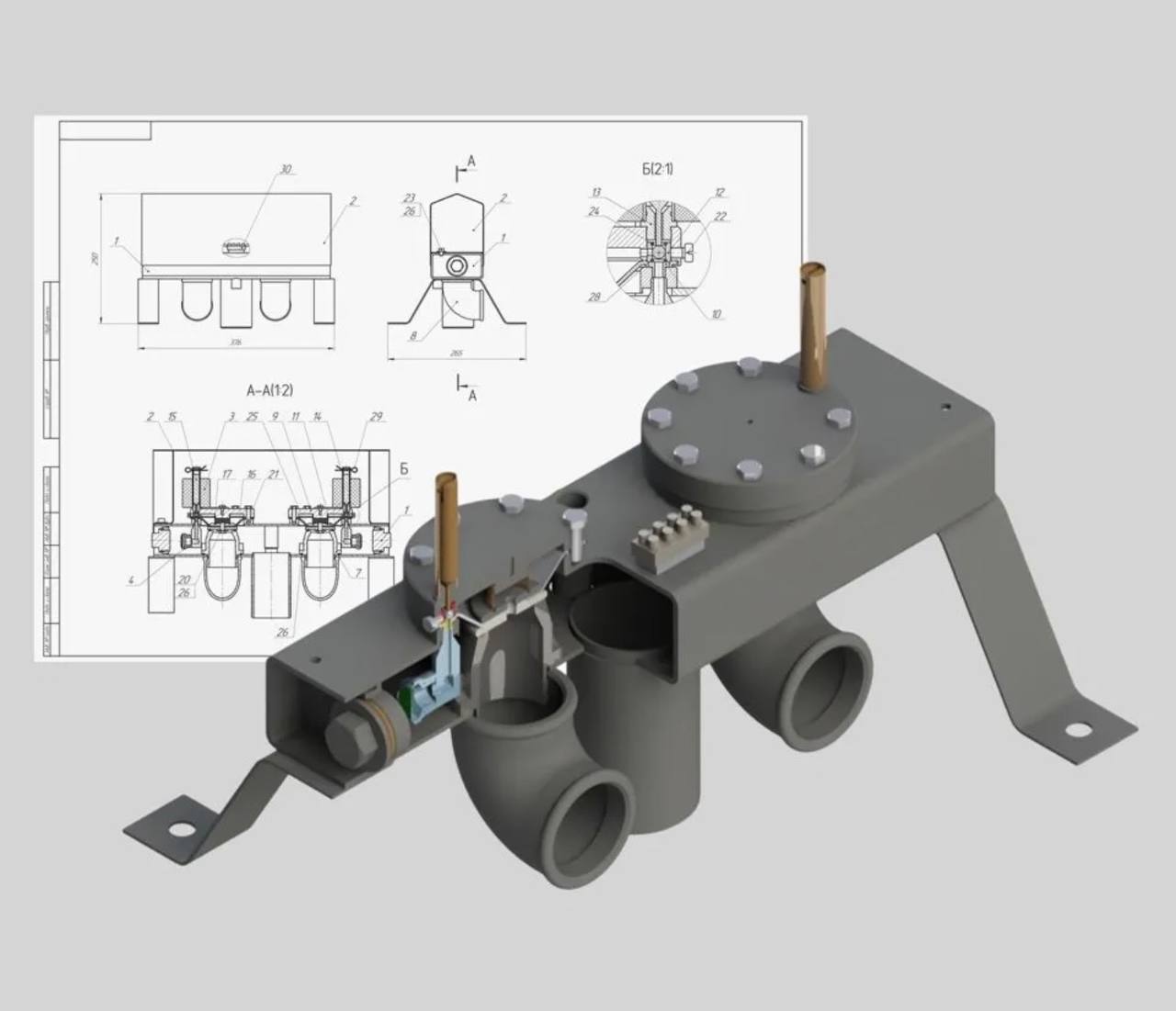 Multi-Material FDM Assembly Print