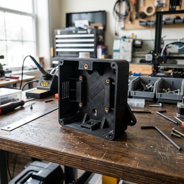 High-quality post-processed 3D printed part with smooth finish